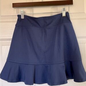 Tommy Bahama Blue Mini Racketball / Tennis Skort with Ruffled Hem